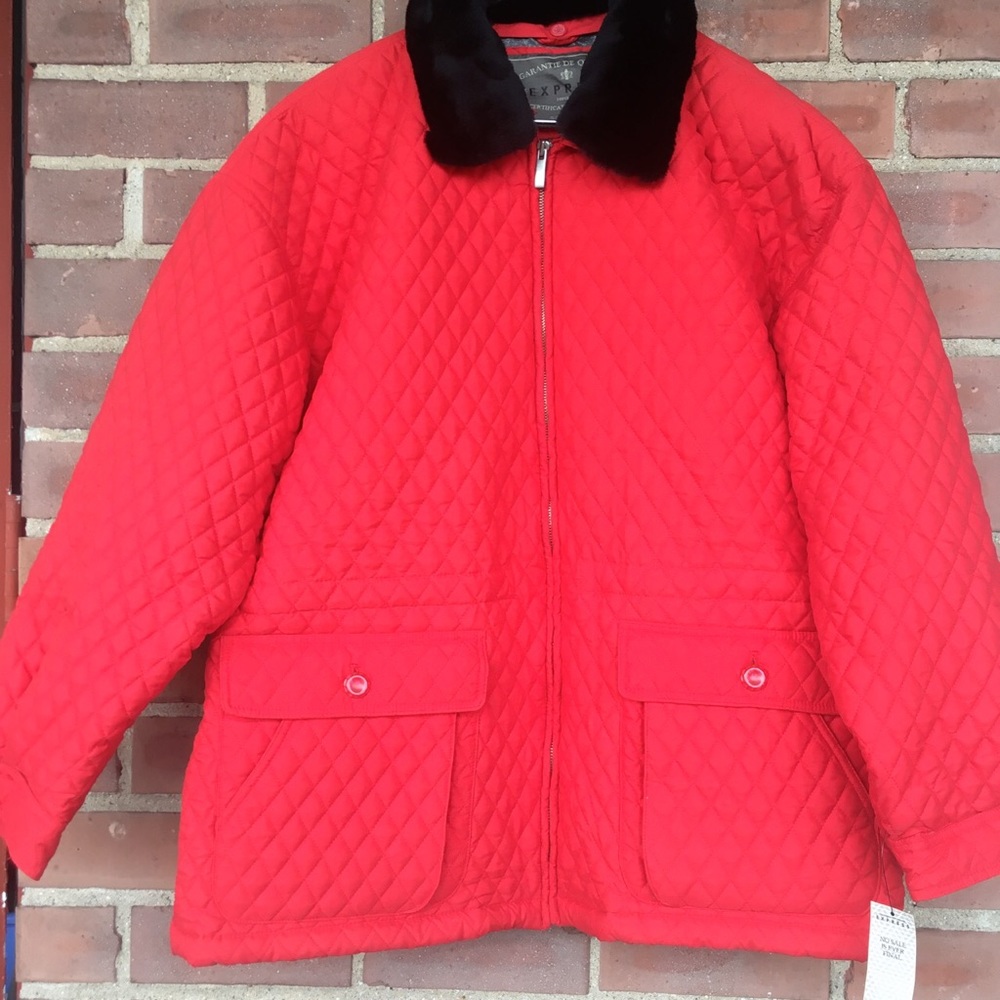 Red Express Quilted Jacket - Picture 2 of 4